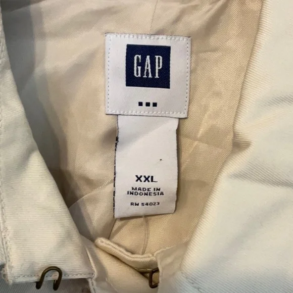 GAP Trench Coat Mid-Length Khaki XXL - Picture 3 of 12